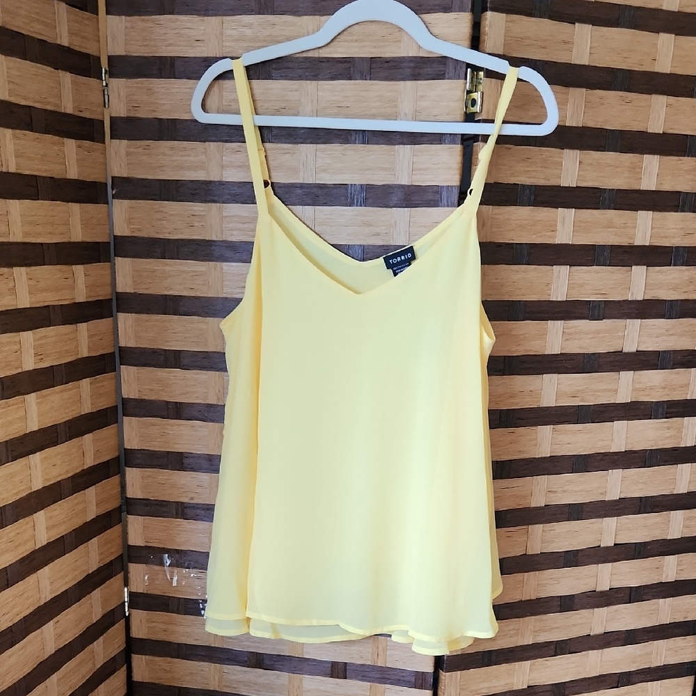 NWT ! Torrid Chiffon Layered Sleeveless Top